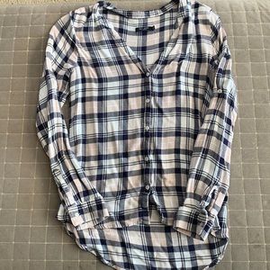 Max Jeans Plaid Long Sleeve Shirt - Size S